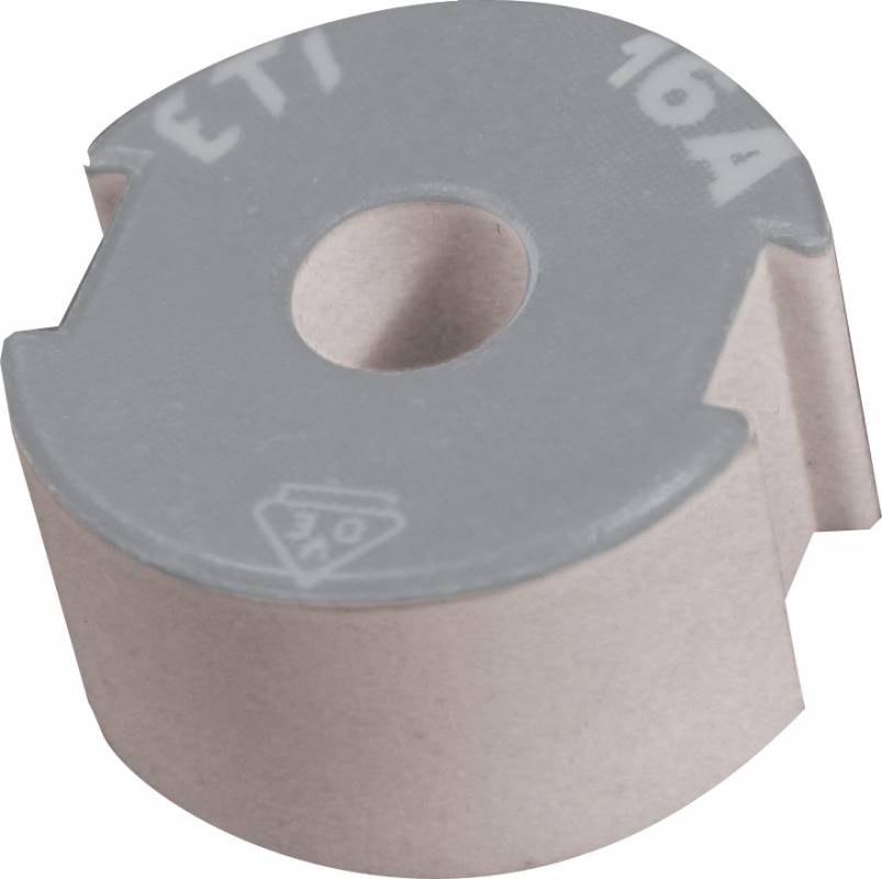 Anillo de ajuste para fusible Botella tamaño DII, 16A
