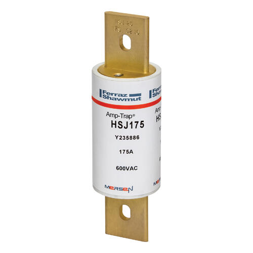 Fusible Mersen (Ferraz) clase J, 175 Amps, 600 VAC / 500VDC, curva rápida