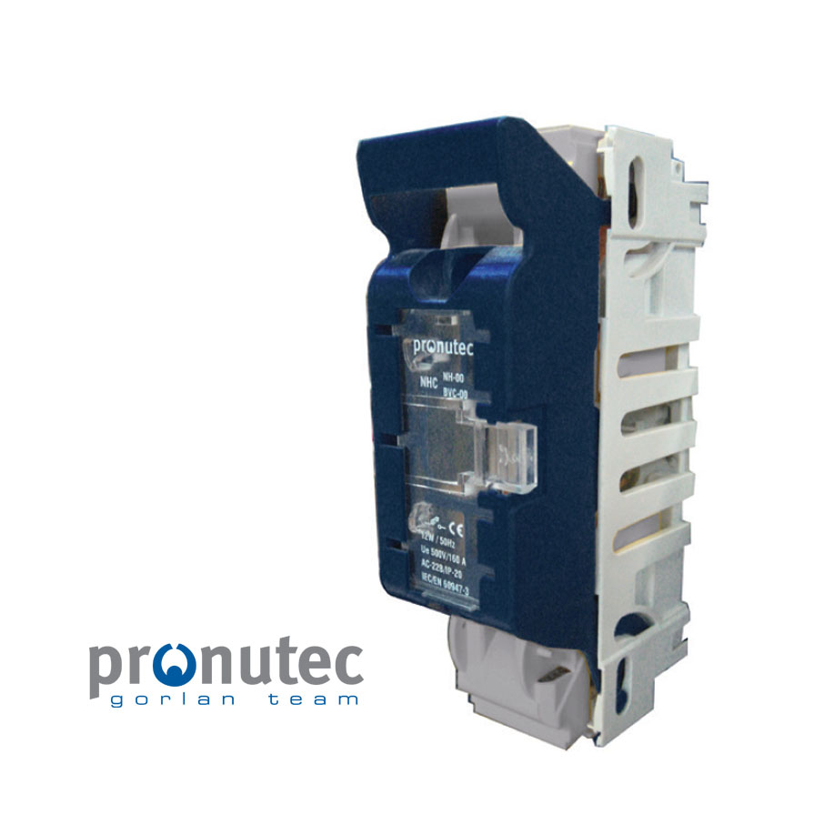 Base desconectable en carga, 1 polo, para fusibles NH00 