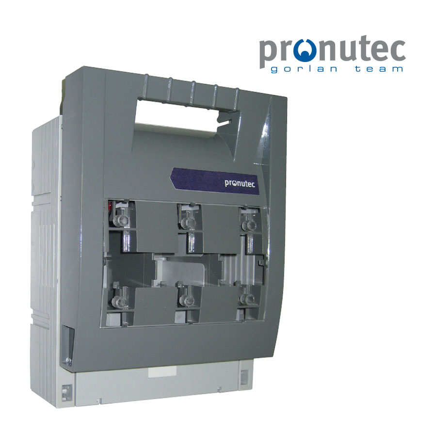 Base desconectable en carga , 3 polos NH2; fijacion panel, 400A 690V 