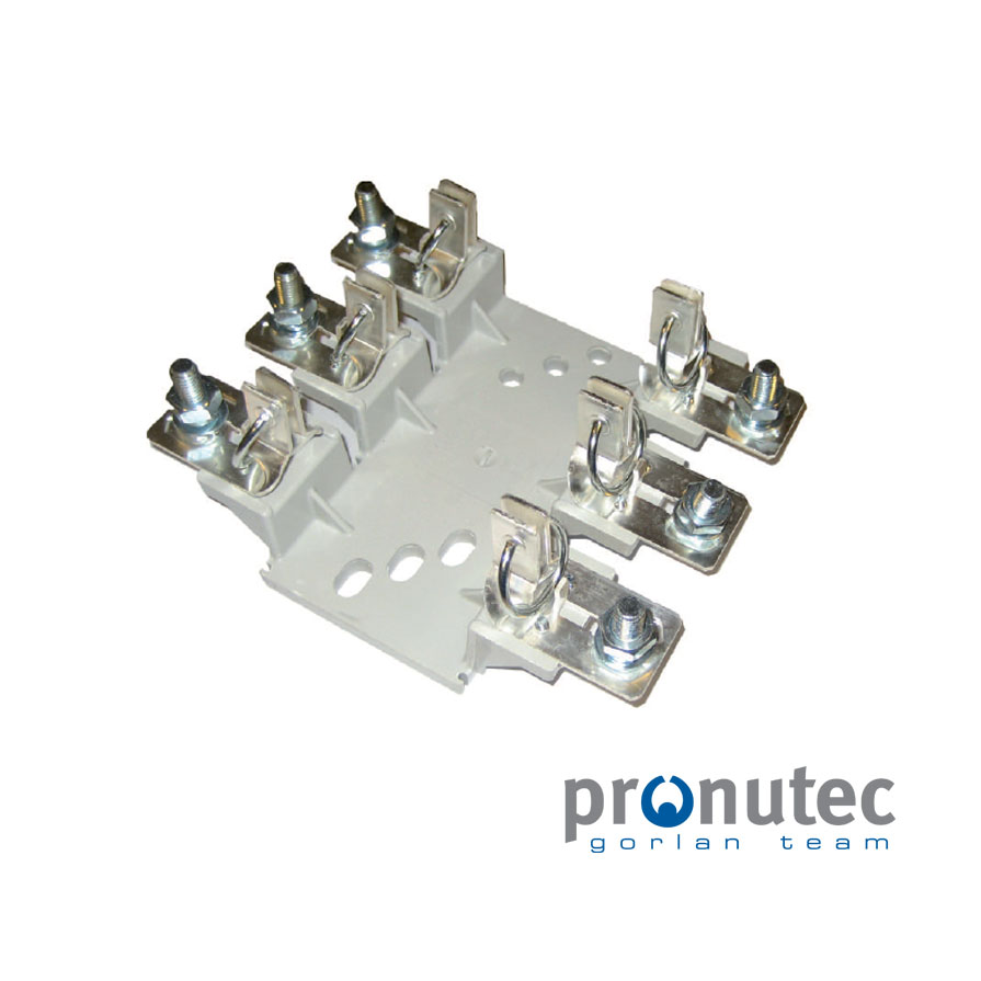 BASE PORTAFUSIBLE NH1, 3 Polos 690V max.