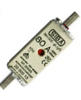 Fusible Marca SIBA (Alemania), 2A, curva gG/gL,  tamaño NH000, 500V