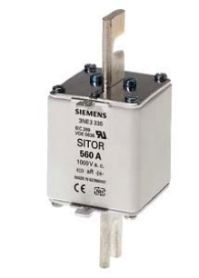 Fusible Siemens Sitor 1000V, curva aR, 560A