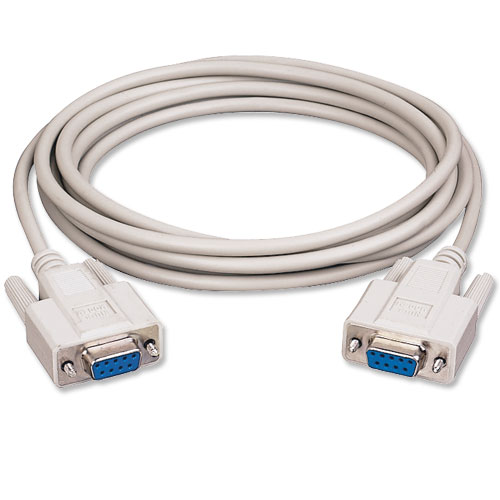 DB9 MALE TO DB9 FEMALE 25FT (NULL MODEM)