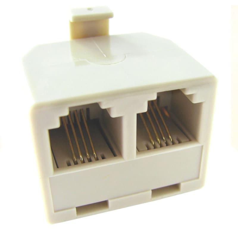 Acoplador RJ11 con 1 ó 2 salidas