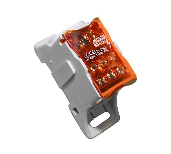 Bloque de distribución modular 125A-8 terminal