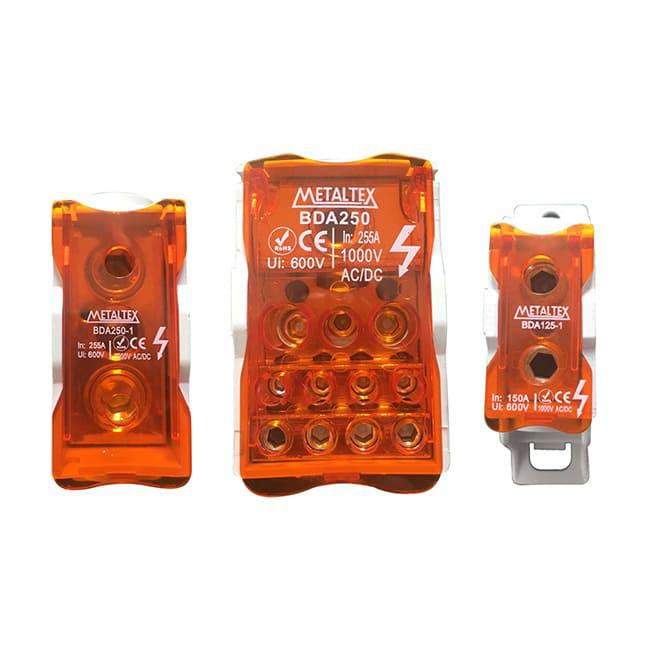 Bloque de distribución modular 160A-8 terminal