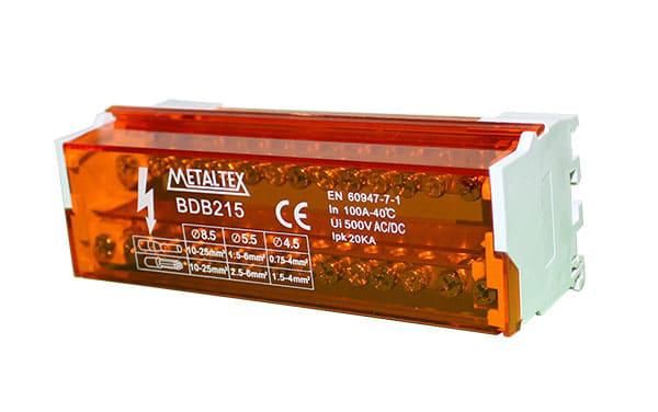 Repartidor bipolar 100A-2 polos 5 terminales
