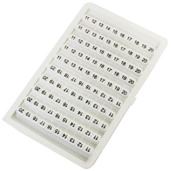 Panel con 100 identificadores de 11 a 20 P/ conector M