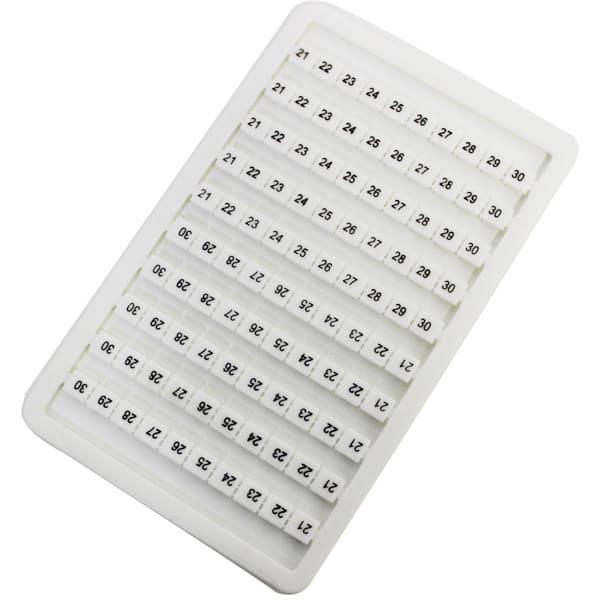 Panel con 100 identificadores de 21 a 30 P/ conector M