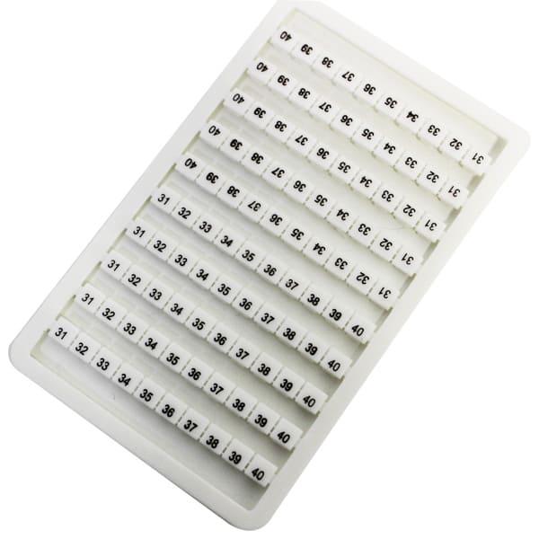 Panel con 100 identificadores de 31 a 40 P/ conector M