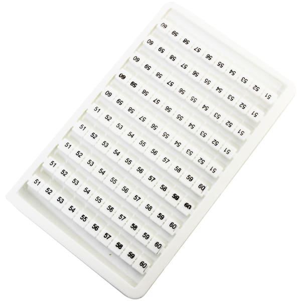 Panel con 100 identificadores de 51 a 60 P/ conector M