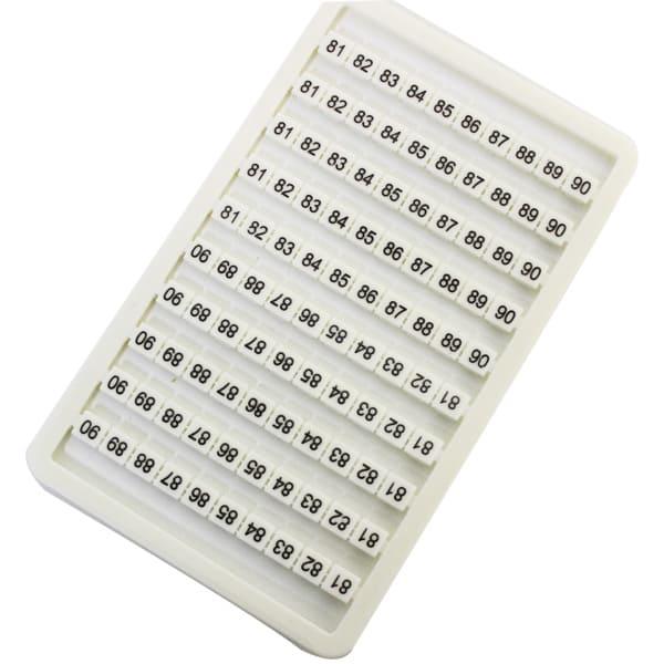 Panel con 100 identificadores de 81 a 90 P/ conector M