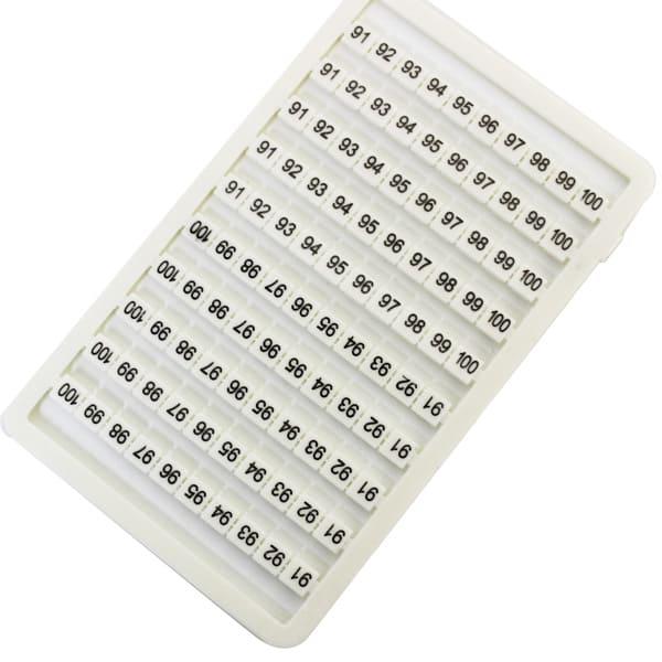 Panel con 100 identificadores de 91 a 100 P/ conector M
