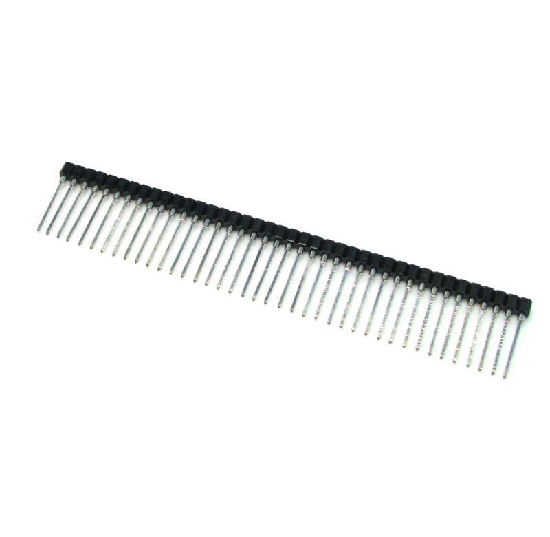 Soquete para circuito integrado de protección barra simple con terminal WIRE WRAP 5 pines, paso de 2,54mm