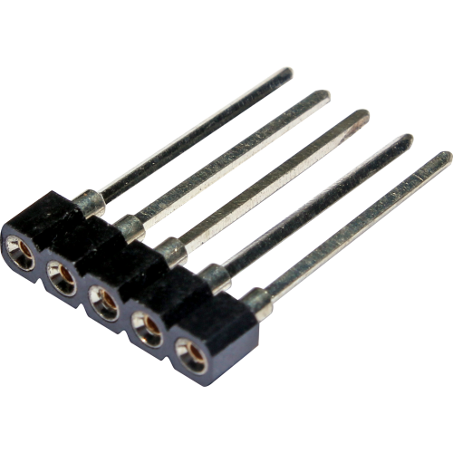 Soquete para circuito integrado de protección barra simple con terminal WIRE WRAP 20 pines, paso de 2,54mm