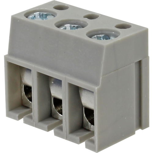Borne modular para PCI, 3 pines, paso 5,0mm, altura de 12,5mm, gris