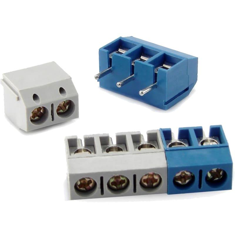 Borne modular para PCI, 2 pines, paso 5,0mm, altura de 10,0mm, negro