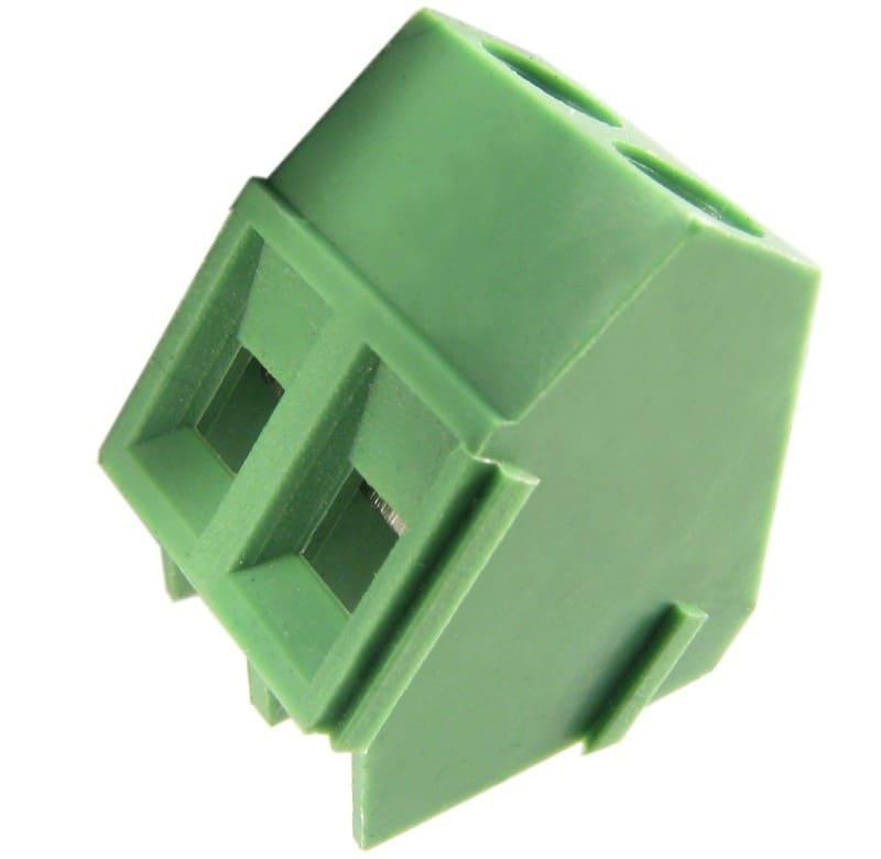 Borne modular 45 malla de protección para PCI, 2 pines, paso 5,0mm, altura de 15,5mm, verde