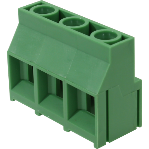 Borne modular para PCI, 3 pines, paso 9,5mm, altura de 21,0mm, verde