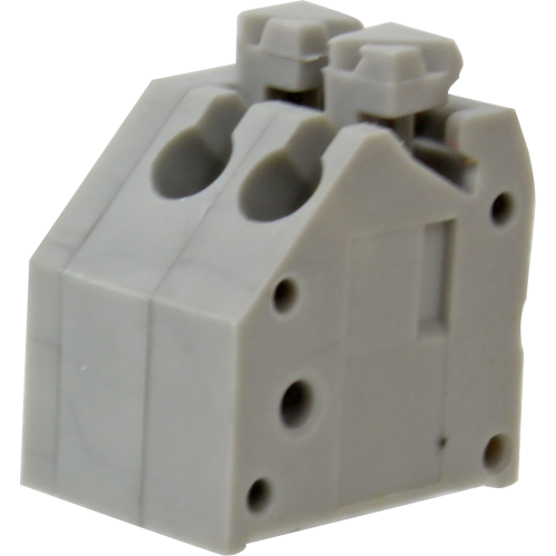 Borne 45 malla de protección para PCI , 2 VIAS, PASO 3,5mm, ALTURA DE 11,5mm, CONEXAO MOLA, GRIS