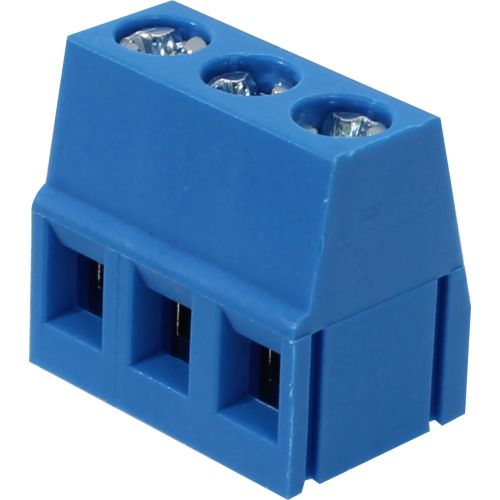 Borne modular para PCI, 3 pines, paso 5,0mm, altura de 14,2mm, azul