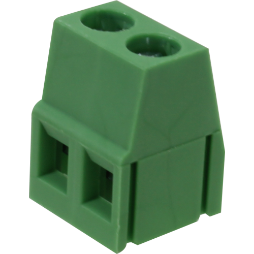 Borne modular para PCI, 2 pines, paso 5,0mm, altura de 14,2mm, verde