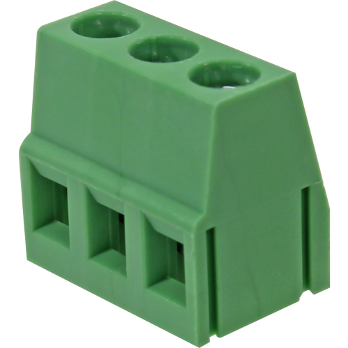 Borne modular para PCI, 3 pines, paso 5,0mm, altura de 14,2mm, verde