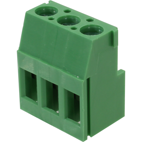 Borne modular para PCI, 3 pines, paso 5,08mm, altura de 18,0mm, verde