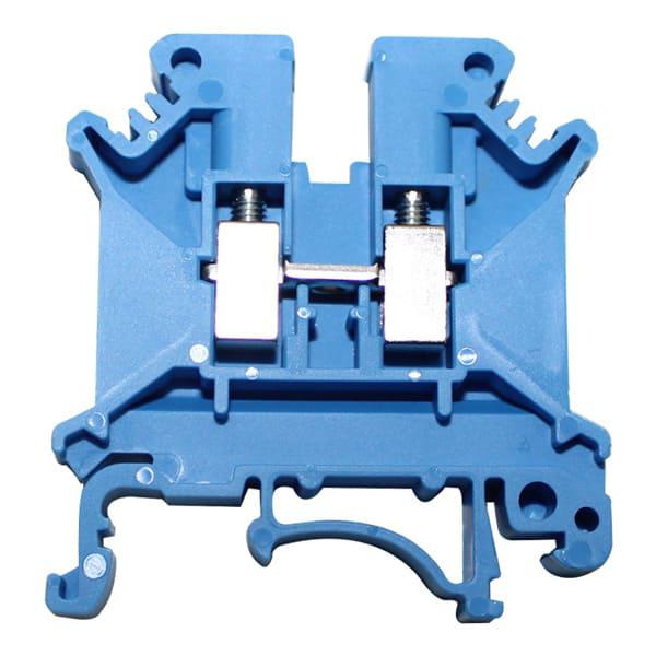 Bornera terminal simple azul 4mm²