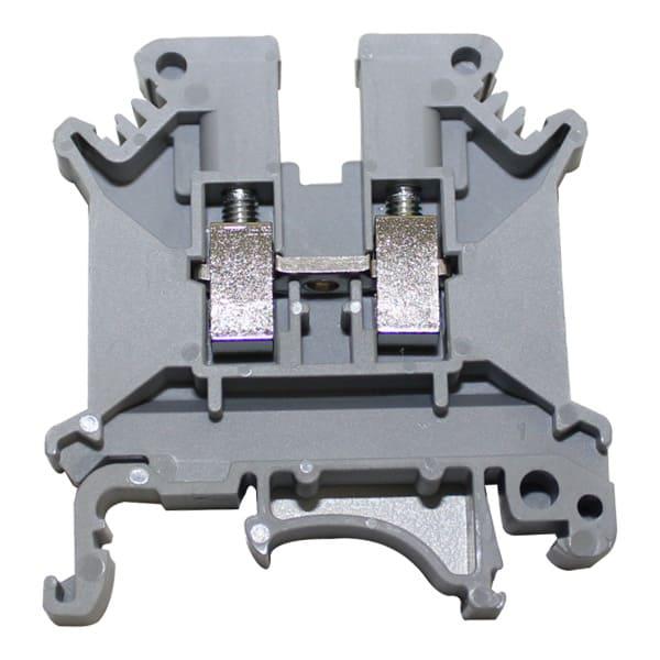 Bornera terminal simple gris 4mm²