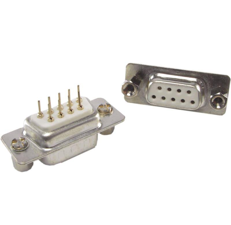 conector DB para PCI, 25 pines, hembra, 180 grados, con KIT de retención hembra