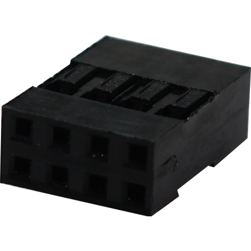 conector MINI LACTH, alojamiento hembra para cable, 8 pines (2X4), paso 2,54mm (usar terminal hembra-MLTF)