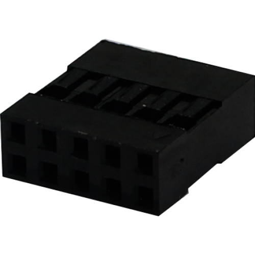 conector MINI LACTH, alojamiento hembra para cable, 10 pines (2X5), paso 2,54mm (usar terminal hembra-MLTF)