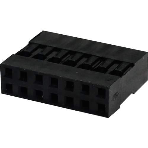 conector MINI LACTH, alojamiento hembra para cable, 14 pines (2X7), paso 2,54mm (usar terminal hembra-MLTF)