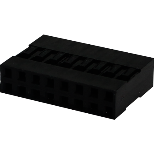 conector MINI LACTH, alojamiento hembra para cable, 18 pines (2X9), paso 2,54mm (usar terminal hembra-MLTF)