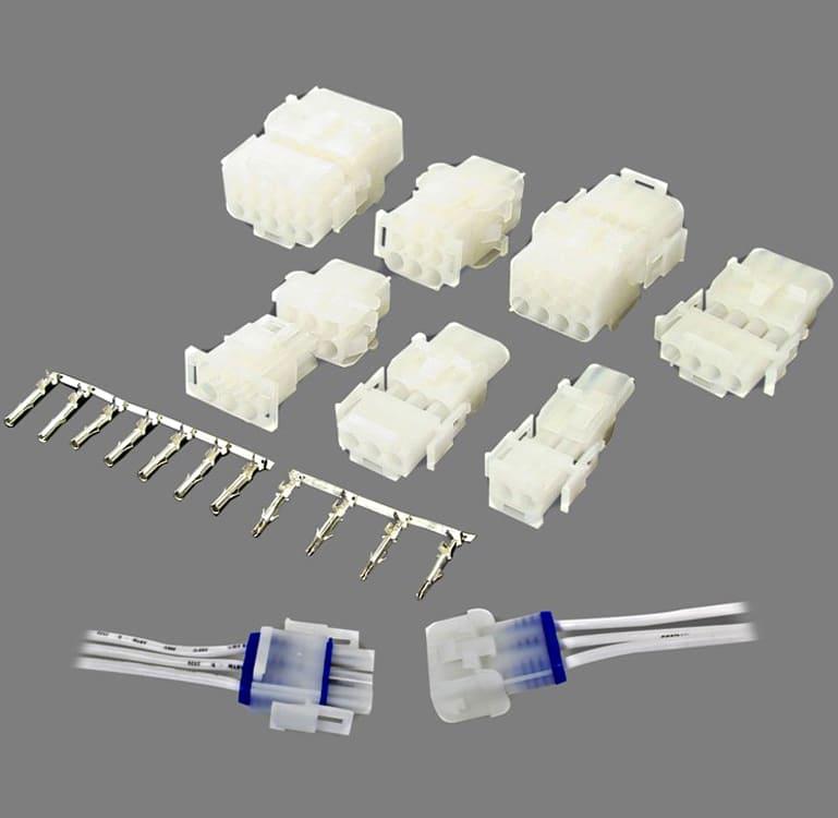 RECEPTÁCULO PARA CABLE, 4 VIAS (1X4), PASO 6,35mm