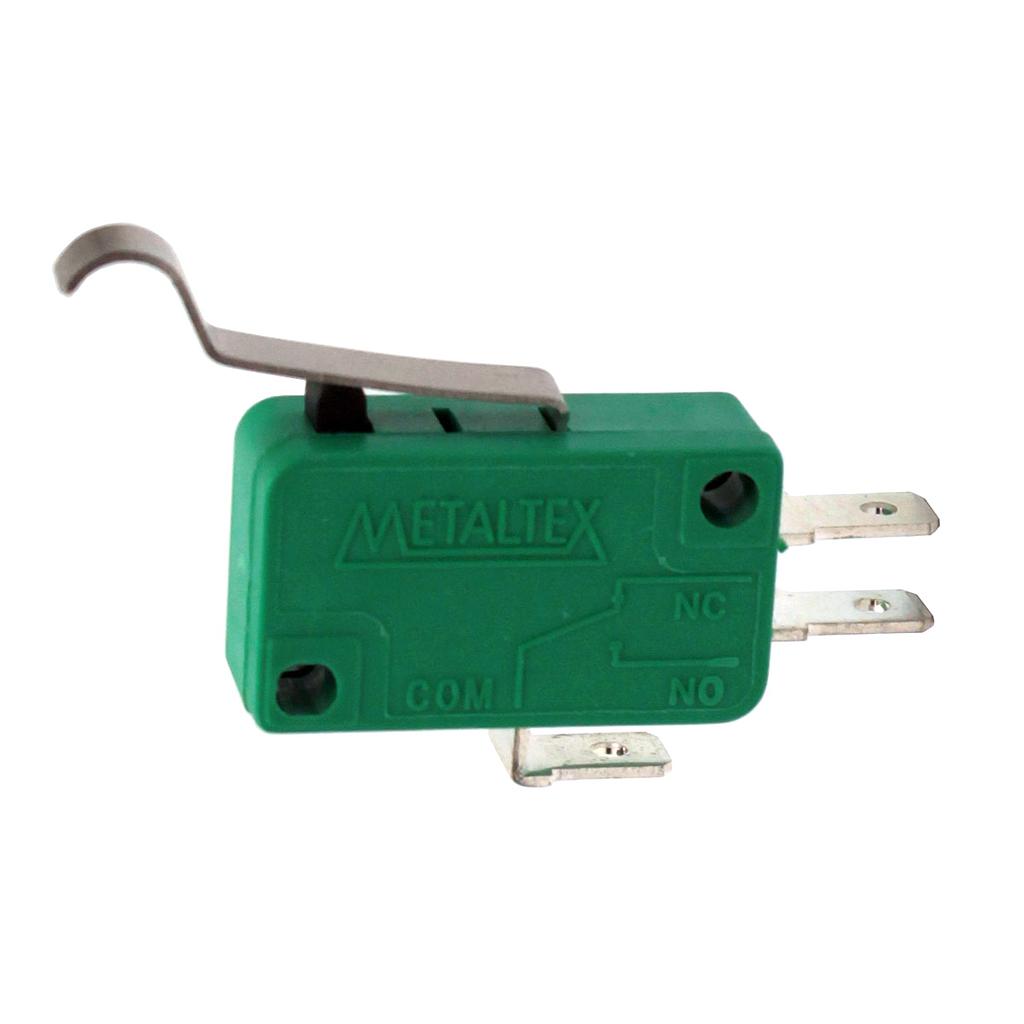 Micro Llave, 1 contacto reversible, 10A, 250VCA