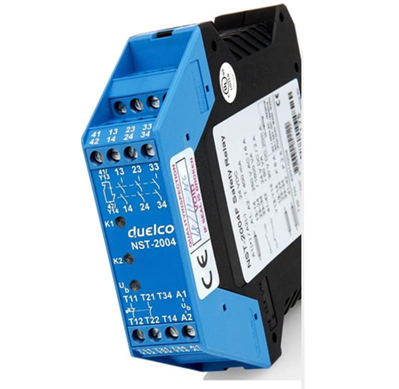 Relé de SEGURIDAD 24VCC CAT.4 parada de EMERGENCIA- SALIDAS 3 NA+ 1NC- CORTINA de LUZ-RESET MANUAL/AUTOM.