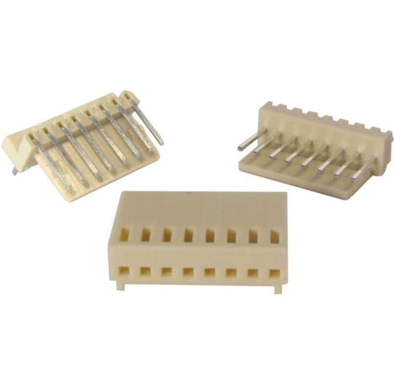 conector macho para PCI, 10 pines, 90 malla de protección, paso 2,50mm