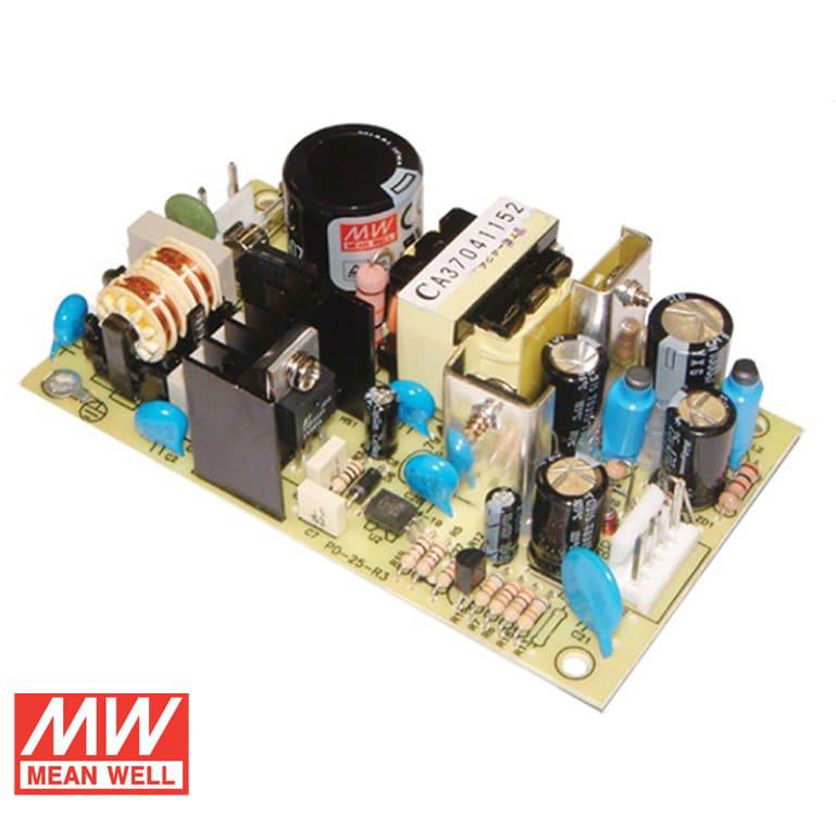 Fuente de poder automática de doble salida 25W (abierta)