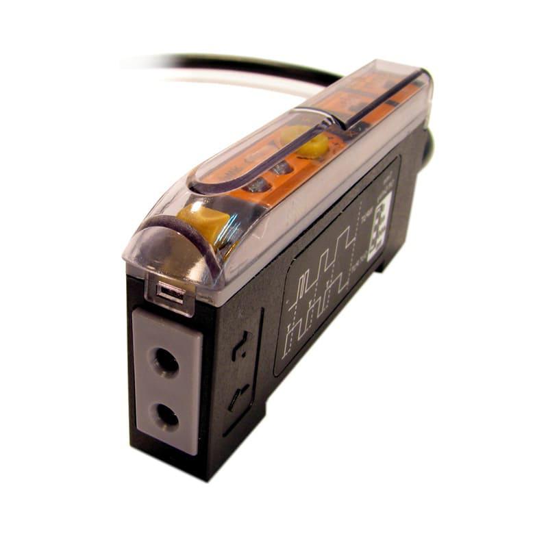 SENSOR FOTOELÉTRICO P/ FIBRA OPTICA 12-24VCC- NPN con cable