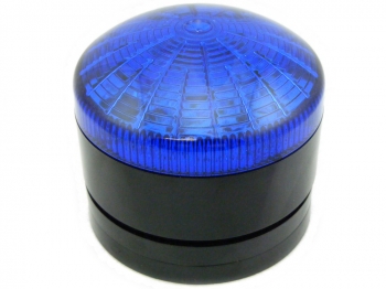 Indicador pulsante xenon Azul 76mm alimentación 12 a 24VDC-AC IP65
