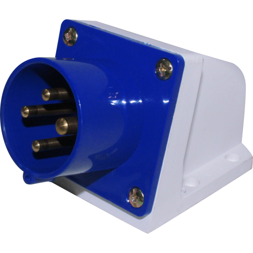 Enchufe Industrial Sobrepuesto Negativo Macho 16A 3P+T 9H Azul