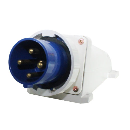 Enchufe Industrial Sobrepuesto Negativo Macho 63A 3P+T 9H Azul