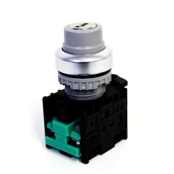 Llave selector con Llave 22mm plástico-3 posiciones fijo 45G-1NA