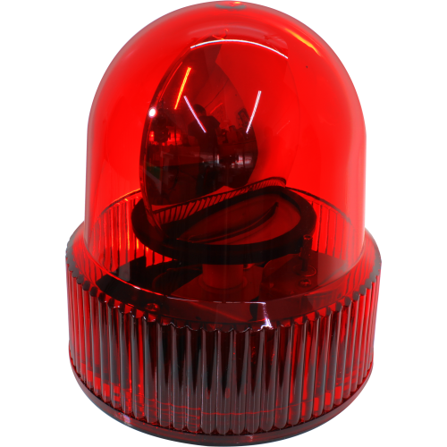 Baliza Emergencia Rotativo 220V 100mm rojo