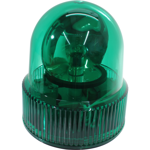 Baliza Emergencia Rotativo 24VCC/CA 100mm verde