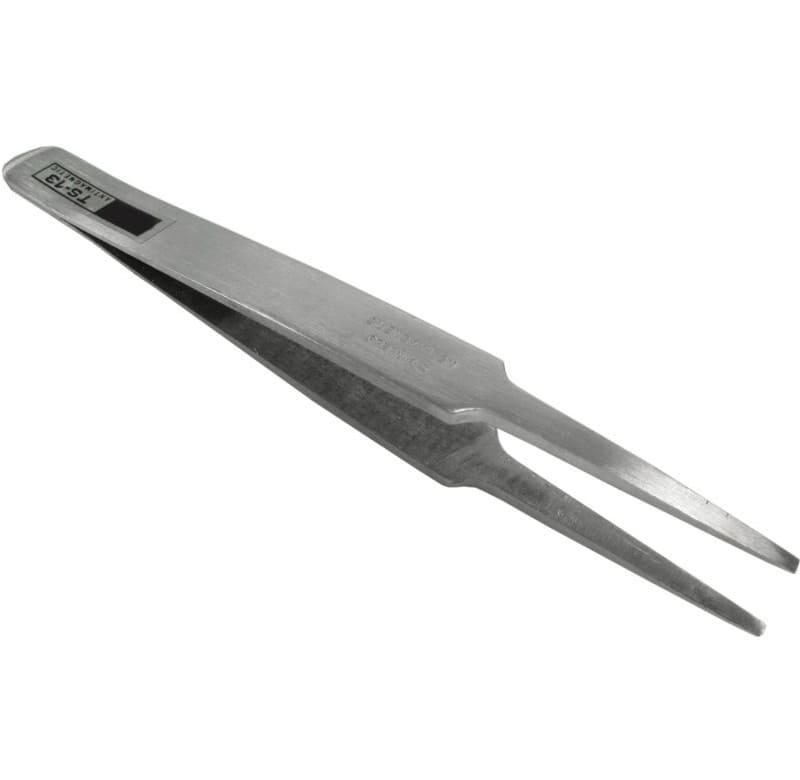 Herramienta pinza anti-estática punta redondeada.