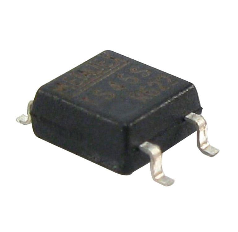 Relé acoplador ÓPTICO MOS, SALIDA 1NA,tensión de PICO 60VCA/VCC, AISLACIÓN 1.500VCA, capacidad de 0,100A, montaje SMD